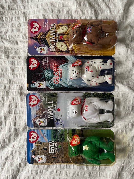 Beanie Babies Other - McDonald’s 1999 Ty Teenie Beanie Babies International Bears Complete Set (4)